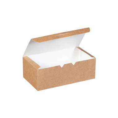 Kraft Karton Nugget Kutusu Büyük 12x22x7,5 cm - Afili Pack